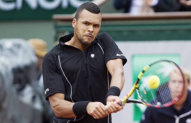 TENNIS - ATP Tennis Herren French Open 2015 PARIS,FRANCE,31.MAY.15 - TENNIS - ATP World Tour, Grand Slam, Roland Garros, French Open. Image shows Jo-Wilfried Tsonga (FRA). GEPAxpictures xMatthiasxHauer