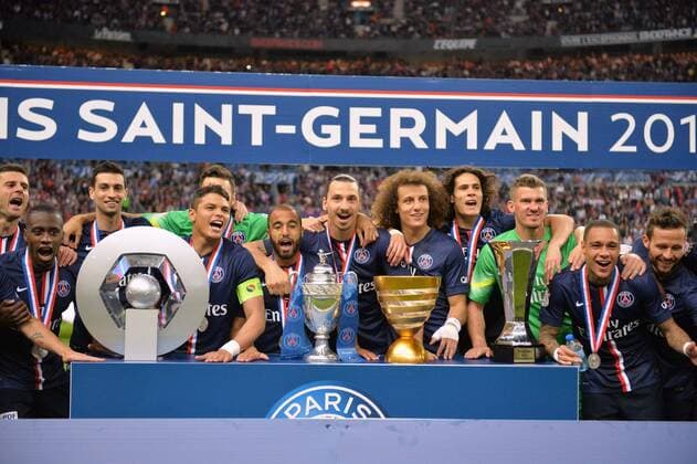 PSG Gewinn des historischen Quadrupels FOOTBALL : Paris Saint Germain PSG - Finale Coupe de France - 30 05 2015 AnthonyBIBARD FEP Panoramic 