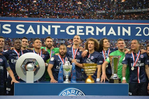 PSG Gewinn des historischen Quadrupels FOOTBALL : Paris Saint Germain PSG - Finale Coupe de France - 30 05 2015 AnthonyBIBARD FEP Panoramic 