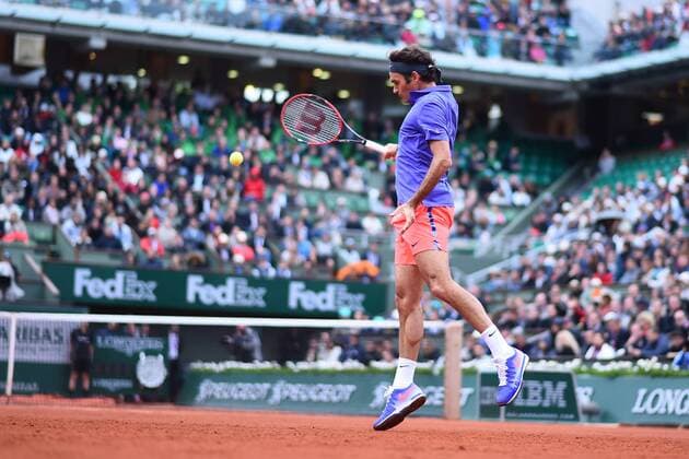 Gael monfils (Fra) vs Roger Federer (Sui) TENNIS : Roland Garros 2015 - French Open - 31 05 2015 TennisMagazine Panoramic 