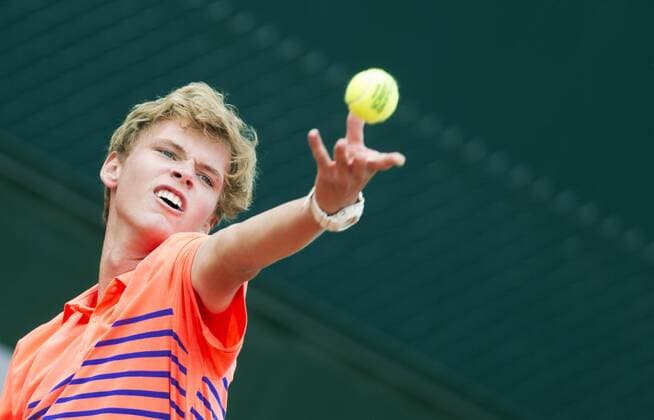 TENNIS - ATP Tennis Herren French Open 2015 PARIS,FRANCE,01.JUN.15 - TENNIS - ATP World Tour, Grand Slam, Roland Garros, French Open, juniors. Image shows Louis Wessels (GER). GEPAxpictures xMatthiasxHauer