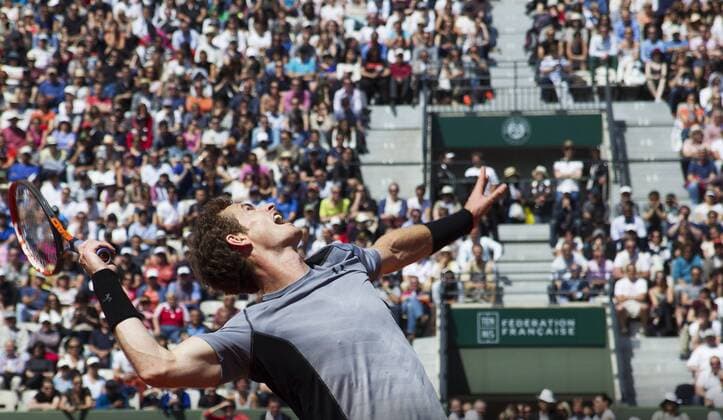 TENNIS - ATP Tennis Herren French Open 2015 PARIS,FRANCE,01.JUN.15 - TENNIS - ATP World Tour, Grand Slam, Roland Garros, French Open. Image shows Andy Murray (GBR). GEPAxpictures xMatthiasxHauer