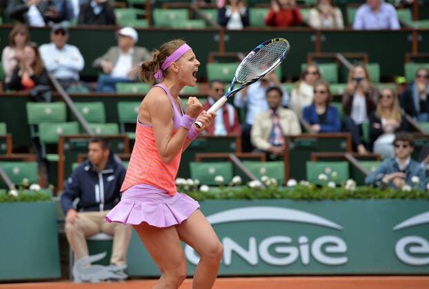 Lucie Safarova (cze) 8eme de finale SD TENNIS : Roland Garros 2015 - Internationaux de France - 01 06 2015 AnthonyBIBARD FEP Panoramic 