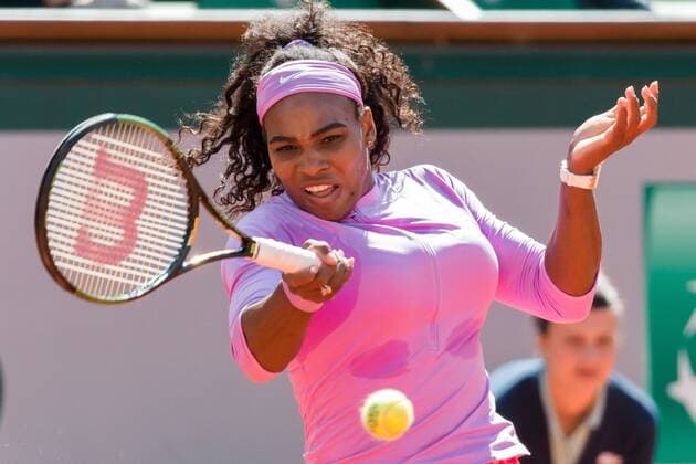 June 1, 2015: Serena Williams of United States of America in action in a 4th round match against Sloane Stephens of United States of America on day nine of the 2015 French Open tennis tournament at Roland Garros in Paris, France. Williams won 16 75 63. Sydney Low Cal Media. Tennis 2015: French Open JUNE 1 - ZUMAc04_