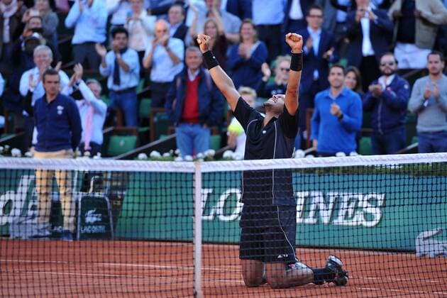 Jo Wilfried Tsonga (FRA) TENNIS : Roland Garros 2015 - Internationaux de France - 02 06 2015 TennisMagazine Panoramic 