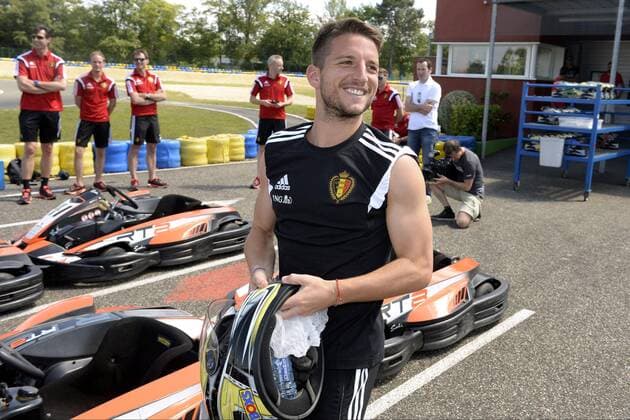 Mertens Dries FOOTBALL : Entrainement - Belgique - Seance de Karting - 02 06 2015 PhotoNews Panoramic 