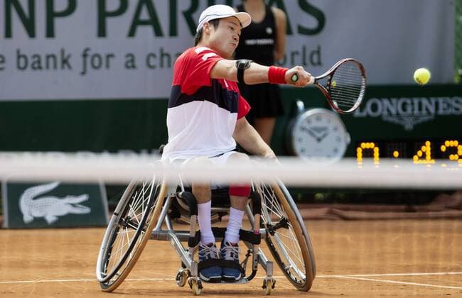 TENNIS - ATP Tennis Herren French Open 2015 PARIS,FRANCE,03.JUN.15 - TENNIS - ATP World Tour, Grand Slam, Roland Garros, French Open, wheelchair. Image shows Shingo Kunieda (JPN). GEPAxpictures xMatthiasxHauer