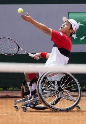 TENNIS - ATP Tennis Herren French Open 2015 PARIS,FRANCE,03.JUN.15 - TENNIS - ATP World Tour, Grand Slam, Roland Garros, French Open, wheelchair. Image shows Shingo Kunieda (JPN). GEPAxpictures xMatthiasxHauer