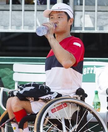 TENNIS - ATP Tennis Herren French Open 2015 PARIS,FRANCE,03.JUN.15 - TENNIS - ATP World Tour, Grand Slam, Roland Garros, French Open, wheelchair. Image shows Shingo Kunieda (JPN). GEPAxpictures xMatthiasxHauer