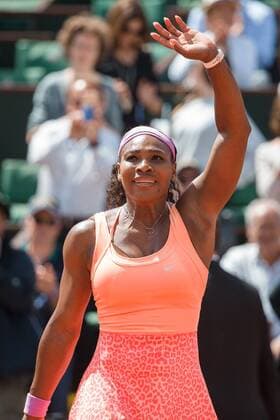 June 3, 2015: Serena Williams of United States of America celebrates after winning a Quarterfinal match against Sara Errani of Italy on day eleven of the 2015 French Open tennis tournament at Roland Garros in Paris, France. Williams won 61 63. Sydney Low Cal Media. Tennis 2015: French Open JUNE 3 - ZUMAc04_