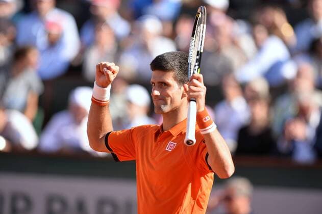 Novak Djokovic (srb) - 1 4 finale TENNIS : Roland Garros 2015 - Internationaux de France - 03 06 2015 AnthonyBIBARD FEP Panoramic 
