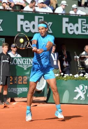 Rafael Nadal (esp) - 1 4 finale TENNIS : Roland Garros 2015 - Internationaux de France - 03 06 2015 AnthonyBIBARD FEP Panoramic 