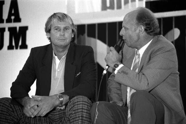 ISPO - Internationale Sportmesse in München: Dragan Tancic (li.) wird von Dieter Adler interviewt