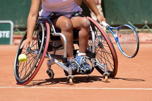 Aktuell Tennis, French Open in Paris, Behindertensport, Rollstuhltennis illustration TENNIS : Roland Garros French Open 2015 - Internationaux de France - 04 06 2015 