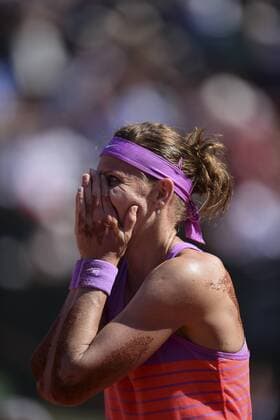 Joie de Lucie Safarova (cze) TENNIS : Roland Garros French Open 2015 - Internationaux de France - 04 06 2015 