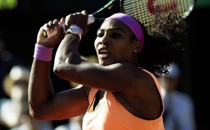 TENNIS - WTA Tennis Damen French Open 2015 PARIS,FRANCE,04.JUN.15 - TENNIS - WTA Tour, Grand Slam, Roland Garros, French Open. Image shows Serena Williams (USA). GEPAxpictures xMatthiasxHauer