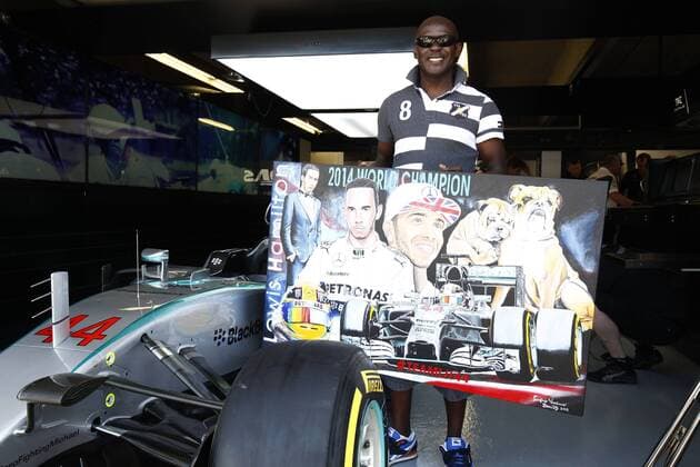 Motorsports: FIA Formula One World Championship WM Weltmeisterschaft 2015, Grand Prix of Canada, fans of 44 Lewis Hamilton (GBR, Mercedes AMG Petronas Formula One Team), xHOCHxZWEIx