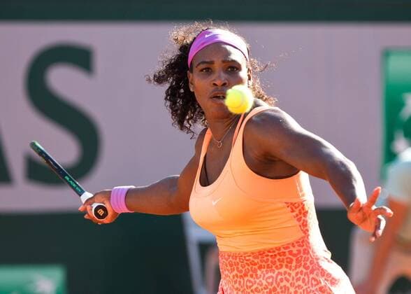 Serena Williams (USA) Tennis - French Open 2015 - Grand Slam ITF ATP Tennis Herren WTA Tennis Damen - Roland Garros - Paris - - France - 4 June 2015. Juergen Hasenkopf