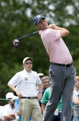 June 04 2015: Matt Kuchar teeing off during the first round of the Memorial Tournament held at the Muirfield Village Golf Club in Dublin, Ohio. GOLF: JUN 04 PGA Golf Herren - the Memorial Tournament - First Round Icon150604037 EDITORIAL USE ONLY
