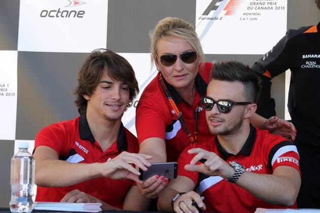 Canadian Grand Prix, Montreal 4 - 7 June 2015 04.06.2015 - (L-R) Roberto Merhi (ESP) Manor Marussia F1 Team and William Stevens (GBR) Manor Marussia F1 Team 