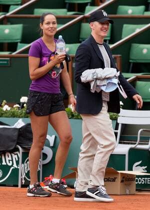 Ana Ivanovic Freund Bastian Schweinsteiger als Zuschauer beim Training auf dem Centre Court von Roland Garros, Tennis - French Open 2015 - Grand Slam ITF ATP Tennis Herren WTA Tennis Damen - Roland Garros - Paris - - France - 2 June 2015. Juergen Hasenkopf