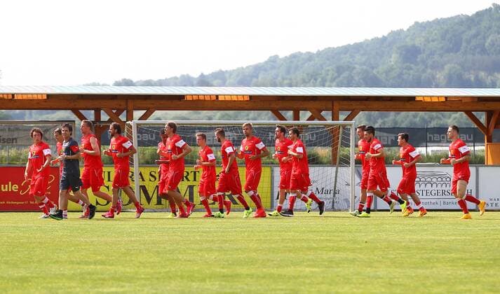 SOCCER - OEFB, team training course STEGERSBACH,AUSTRIA,05.JUN.15 - SOCCER - OEFB, Oesterreichischer Fussball-Bund, team training course. Image shows the team of Austria. GEPAxpictures xCh.xKelemen