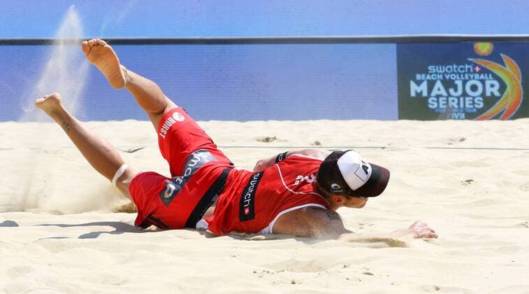 Beach volleyball Beachvolleyball - FIVB Major Series 2015 POREC,CROATIA,06.JUN.15 - BEACH VOLLEYBALL - FIVB Major Series, men. Image shows Alexander Horst (AUT). GEPAxpictures xMaticxKlansek
