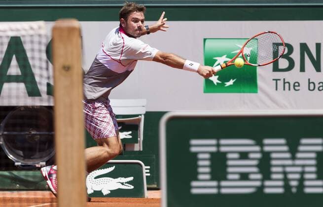TENNIS - ATP Tennis Herren French Open 2015 PARIS,FRANCE,05.JUN.15 - TENNIS - ATP World Tour, Grand Slam, Roland Garros, French Open. Image shows Stan Wawrinka (SUI). GEPAxpictures xMatthiasxHauer
