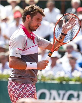 Stanislas Wawrinka (SUI) applaudiert dem guten Schlag seines Gegners, Tennis - French Open 2015 - Grand Slam ITF ATP Tennis Herren WTA Tennis Damen - Roland Garros - Paris - - France - 5 June 2015.