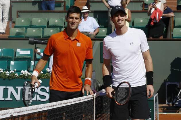 Tennis - French Open - Roland Garros, Paris, France 5 june, Novak Djokovic and Andy Murray during their singles match at the French Open tennis tournament at the Roland Garros stadium in Paris, France, 5 june , 2015 (Photo: alfonso jimenez valero Cordon Press) 