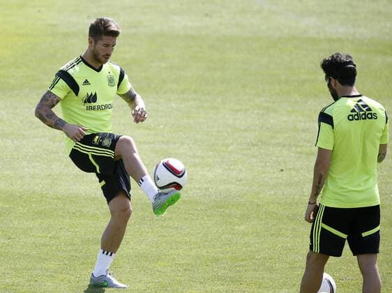 Aktuell Fußball, Nationalteam Spanien, Training Spain s national team Nationalteam training session in Las Rozas. In this picture, Sergio Ramos. xPABLOGARCIAx 