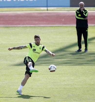 Aktuell Fußball, Nationalteam Spanien, Training Spain s national team Nationalteam training session in Las Rozas. In this picture, Sergio Ramos. xPABLOGARCIAx 
