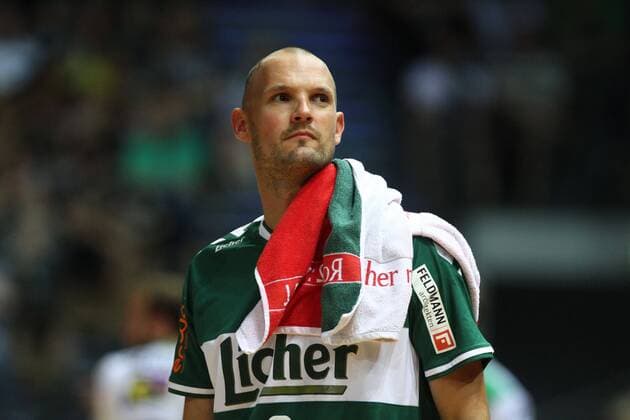Jens Tiedtke (Wetzlar) HSG Wetzlar vs FrischAuf Goeppingen --- Handball --- 1. Bundesiga --- 05.06.2015 Copyright: Weissx Eibner-Pressefoto EP_rws