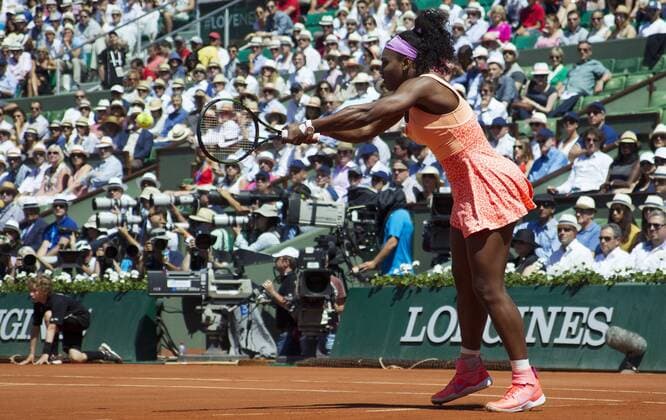 TENNIS - WTA Tennis Damen French Open 2015 PARIS,FRANCE,06.JUN.15 - TENNIS - WTA Tour, Grand Slam, Roland Garros, French Open, final. Image shows Serena Williams (USA). GEPAxpictures xMatthiasxHauer