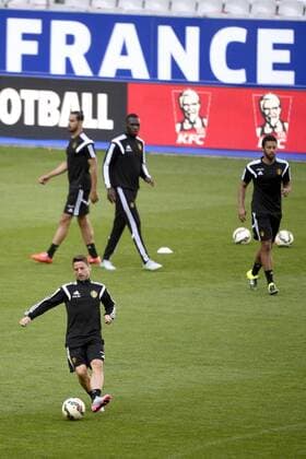 - PARIS, FRANCE: Belgium s Dries Mertens pictured during a training session in the Stade de France in Paris, ahead of the friendly game tomorrow against France, Saturday 06 June 2015. The Devils are preparing for a friendly game against France tomorrow and a Euro 2016 qualification game against Wales on Friday. DIRKxWAEM  x04637687x