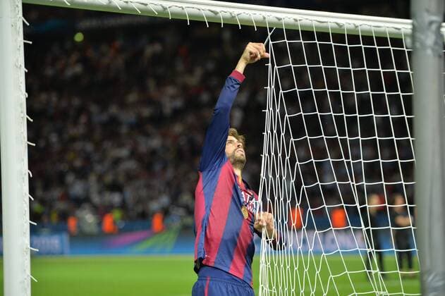 Gerard Pique (bar) - CHAMPIONS LEAGUE: Sieger FC Barcelona (Barca) - Finale, Berlin - 06 06 2015 AnthonyBIBARD FEP 