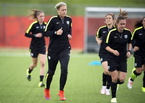 Aktuell Fußball, Damen, WM, Training und PK Nationalteam USA June 7, 2015 - Winnipeg - 150607 USA:s Abby Wambach - Training USA -.. BILDBYRAN kod CS 57672 News - June 7, 2015  - ZUMAb138