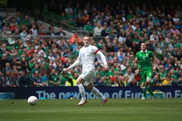 07.06.2015. Dublin, Ireland. Wayne Rooney of England. Republic of Ireland versus England. 2015 International Friendly Länderspiel Republic of Ireland v England Jun 7th 