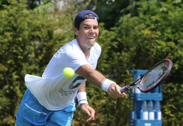07.06.2015 ATP Tennis Herren Tour,Mercedes Cup Stuttgart , Tennis 07.06.2015,ATP Tour,Mercedes Cup Stuttgart,Tennis, Sport,im Bild: Tommy Haas trainiert
