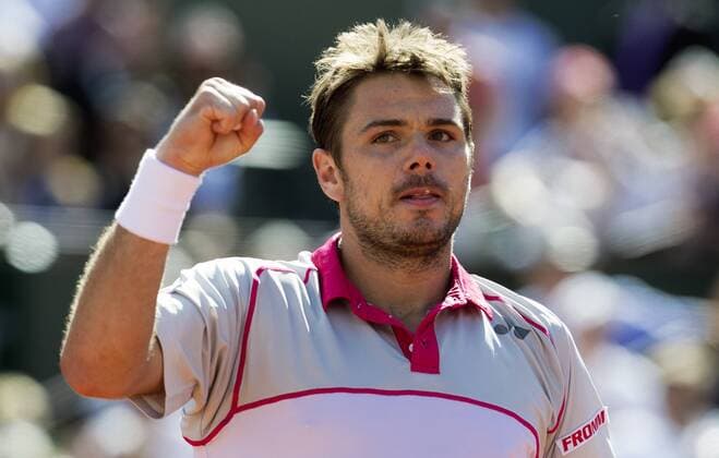 TENNIS - ATP Tennis Herren French Open 2015 PARIS,FRANCE,07.JUN.15 - TENNIS - ATP World Tour, Grand Slam, Roland Garros, French Open, final. Image shows the rejoicing of Stan Wawrinka (SUI). GEPAxpictures xMatthiasxHauer