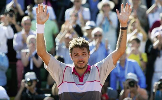 TENNIS - ATP Tennis Herren French Open 2015 PARIS,FRANCE,07.JUN.15 - TENNIS - ATP World Tour, Grand Slam, Roland Garros, French Open, final. Image shows the rejoicing of Stan Wawrinka (SUI). GEPAxpictures xMatthiasxHauer