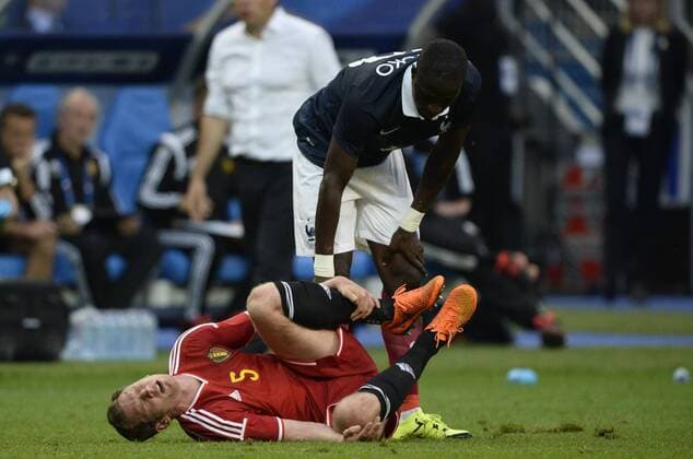 - PARIS, FRANCE: Belgium s Jan Vertonghen and France s Moussa Sissoko pictured during a friendly game between France and Belgium in the Stade de France in Paris, France, Sunday 07 June 2015. The Devils are preparing for a Euro 2016 qualification game against Wales on Friday. DIRKxWAEM  x04637923x