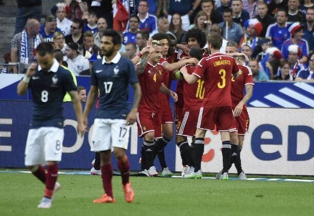 Marouane Fellaini of Belgium joie FOOTBALL : France vs Belgique - match amical - 07 06 2015 PHOTONEWS PANORAMIC 