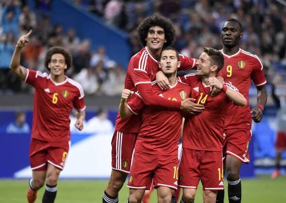 Eden Hazard of Belgium joie FOOTBALL : France vs Belgique - match amical - 07 06 2015 PHOTONEWS PANORAMIC 