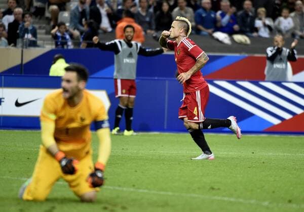 Radja Nainggolan of Belgium but joie FOOTBALL : France vs Belgique - match amical - 07 06 2015 PHOTONEWS PANORAMIC 