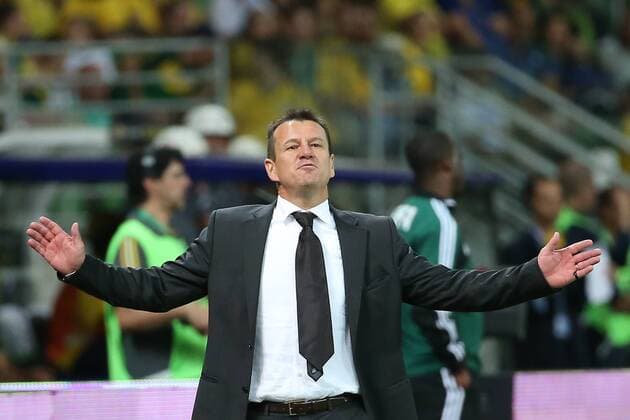 Brazil s head coach Dunga reacts during the International Friendly Länderspiel match against Mexico, held in the Allianz Parque Stadium, in Sao Paulo, Brazil, on June 7, 2015. ) (SP)BRAZIL-SAO PAULO-SOCCER-BRAZIL VS MEXICO XuxZijian 