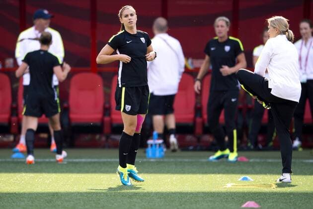 Aktuell Fußball, Damen, WM, Training und PK Nationalteam USA June 8, 2015 - Winnipeg - 150608 USA:s Alex Morgan - Training USA. BILDBYRAN kod CS 57675 News - June 8, 2015  - ZUMAb138