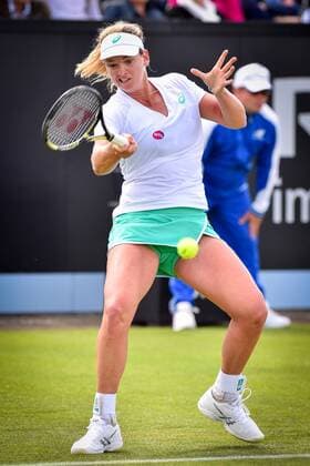 - ROSMALEN, NETHERLANDS: American Coco Vandeweghe pictured in action at her first game at the Topshelf Open ATP Tennis Herren - WTA Tennis Damen tennis tournament in Rosmalen, the Netherlands, Monday 08 June 2015. LUCxCLAESSEN  x04638542x
