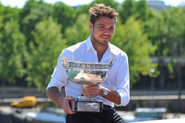 Shooting Stanislas Wawrinka (Sui) at the eiffel tower TENNIS : Tournoi de Roland Garros 2015 - 08 06 2015 TennisMagazine