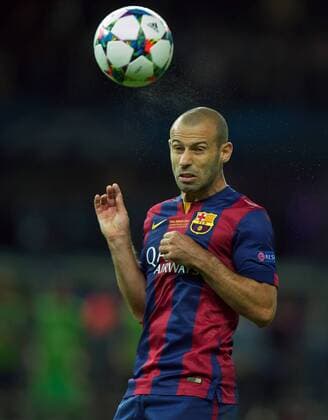 Fussball Berlin Olympiastadion 06.06.2015 UEFA CHAMPIONS LEAGUE FINALE Juventus Turin ITA geg FC Barcelona Barca ESP 1 : 3 FC Barcelona CHAMPIONS LEAGUE Gewinner 2015 Javier Alejandro MASCHERANO Barca 14